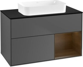 V&B Waschtischunterschrank Finion Walven Anthrazit B: 100 cm, T: 60,3 cm - Bild 1