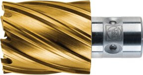 Fein HSS Kernbohrer DURA 25 mit QuickIN Aufnahme, Ø 14 mm, TiN-beschichtet, Gold - Bild 2