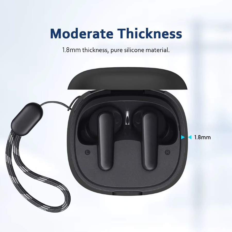 Anker Soundcore R50i Silikon-Kopfhörer-Schutzhülle, stoßfest und staubdicht, Schwarz - Bild 2