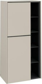 Villeroy & Boch Subway 3.0 Mittelschrank für das Badezimmer in Cashmere Grau matt, B/H/T: 57,4 x 120 x 36,2 cm - Bild 1