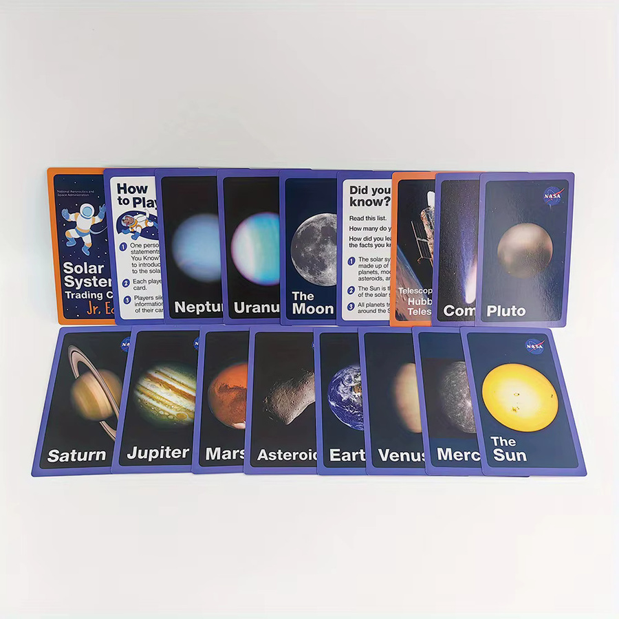 Sonnensystem Star Learning Flashcard Space Trading Card, Weltraum, Pappe / Karton, Bunt / Mehrfarbig - Bild 4