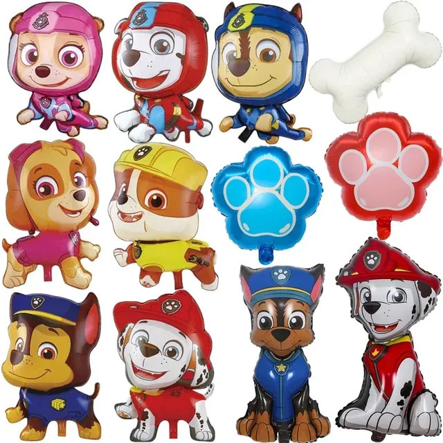 Paw Patrol Aluminiumfolienballon, Cartoon Ryder Chase Marshall Skye Zuma, Kinderspielzeugball - Bild 1