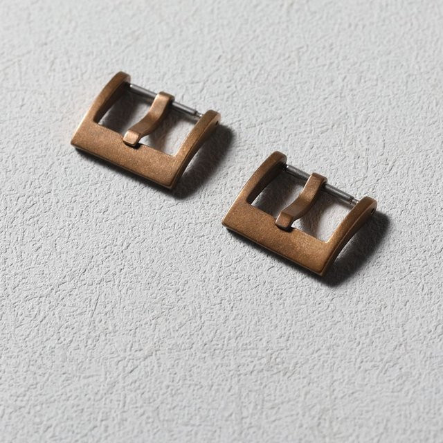 Cuns8 Uhrenschnalle Bronze, oxidiert, 18 mm, 20 mm - Bild 1