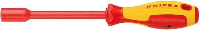 Knipex Steckschlüssel mit Schraubendreher-Griff isoliert in Rot, VDE-geprüft, Länge: 232 mm - Bild 2