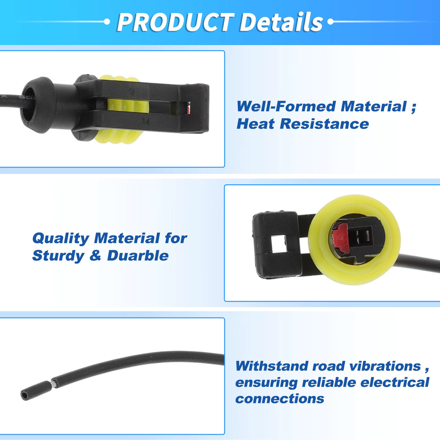 UXCELL Öldrucksensor-Stecker Kabelbaum Ersatz für Chevrolet Cruze 2011-2016 und Buick, Schwarz - Bild 2