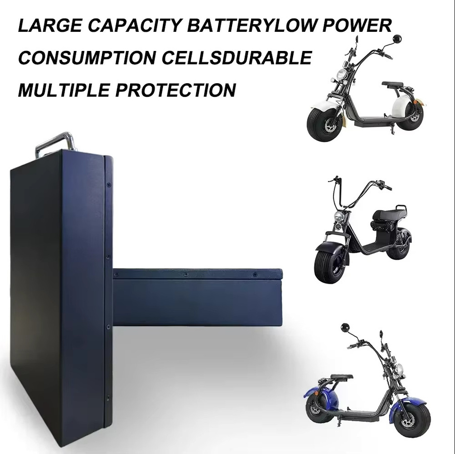 Lithium-Akku für Harley-Style CityCoco Elektroroller, 60V 40Ah, Schwarz, inklusive BMS-Schutz und 67,2V Ladegerät - Bild 7
