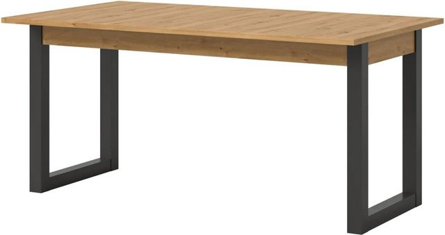 Inn.Furn Esstisch Eldon aus Eiche und Grau, ausziehbar, rechteckig - Bild 1