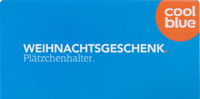 Coolblue Geschenkgutschein Weihnachten 50 Euro in Blau - Bild 1