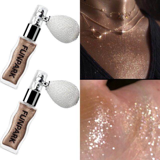 FUNPARK Highlighter Puder, silberfarben, schimmernd - Bild 1