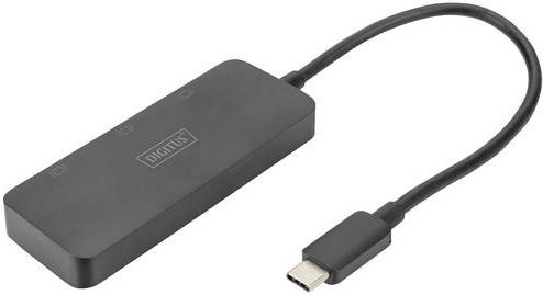Digitus MST Hub USB-C auf 3x DisplayPort Video-Verteiler für 4K UHD in Schwarz - Bild 1