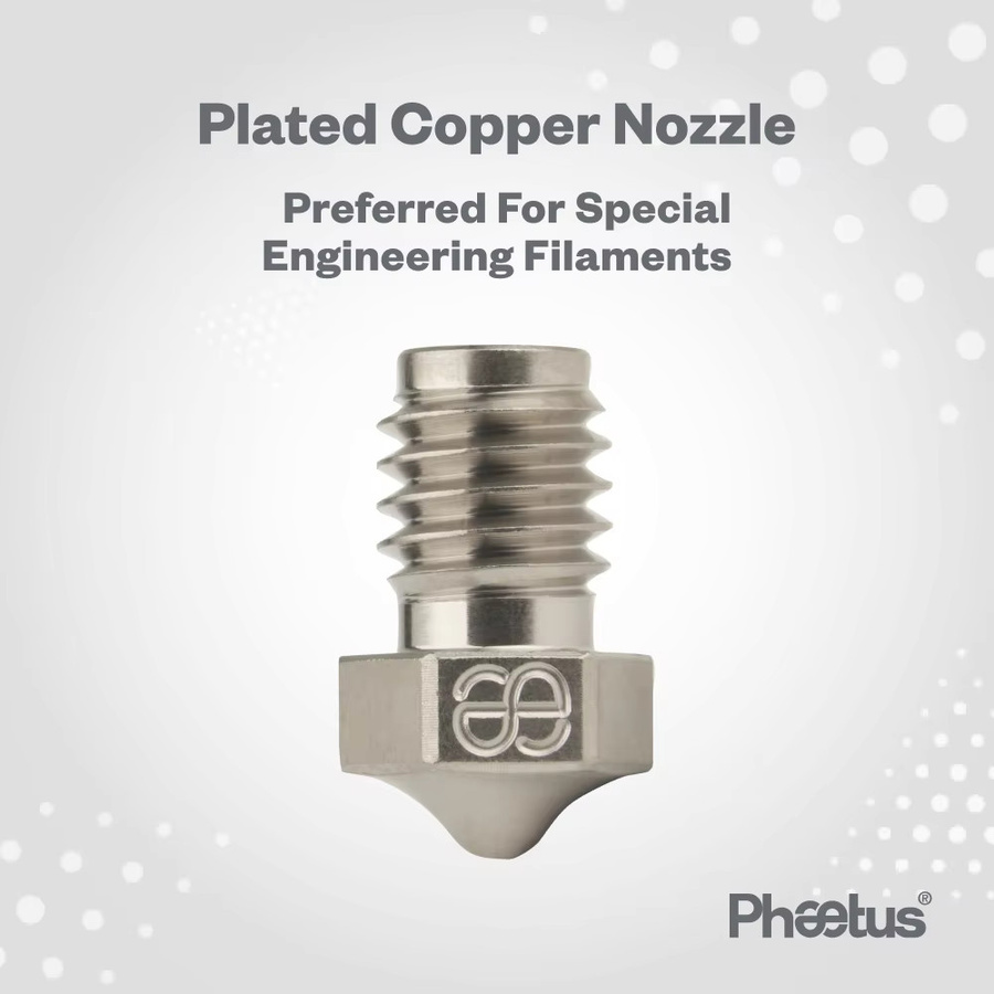 Phaetus E3D V6 Kupferbeschichtete Düse für 1,75mm Filament in Silber für Voron, Dragon, Rapido und Dragonfly Hotends - Bild 3