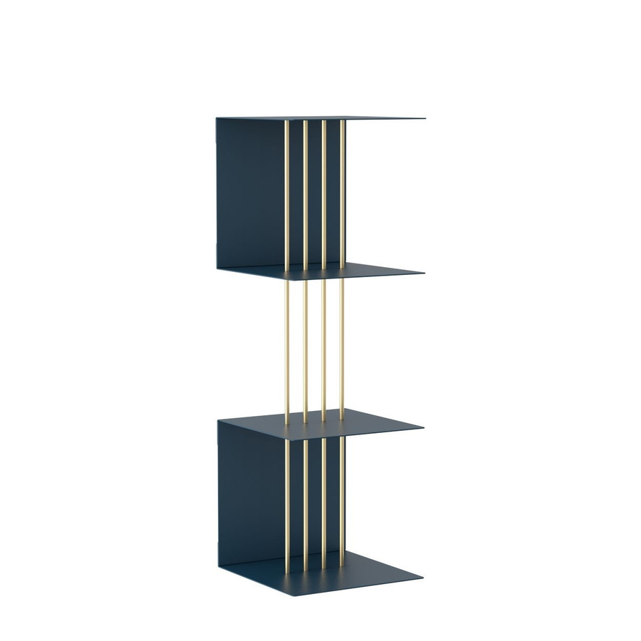 Umage Teaser Regal aus Metall in Blau, Wandmontage, B/T/H: 30 x 30 x 30 cm - Bild 2
