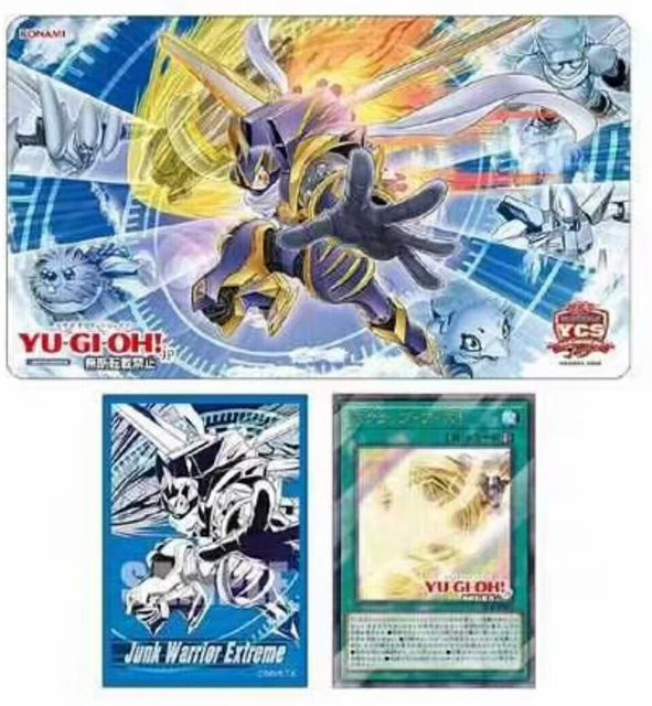 KONAMI Yu-Gi-Oh! Junk Warrior Spielmatte, Kartenhüllen-Set, ab 18 Jahren - Bild 1