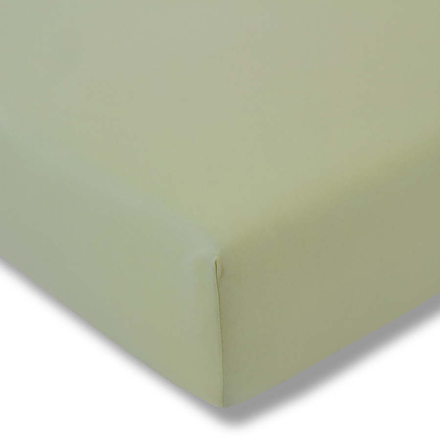 Estella Spannbetttuch aus Zwirnjersey in Grün, B/T: 200 x 200 cm - Bild 1
