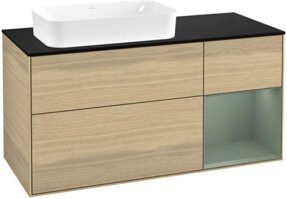 V&B Waschtischunterschrank Finion in Eichenfurnier, Farbe Braun, B: 120 cm, T: 60 cm - Bild 1