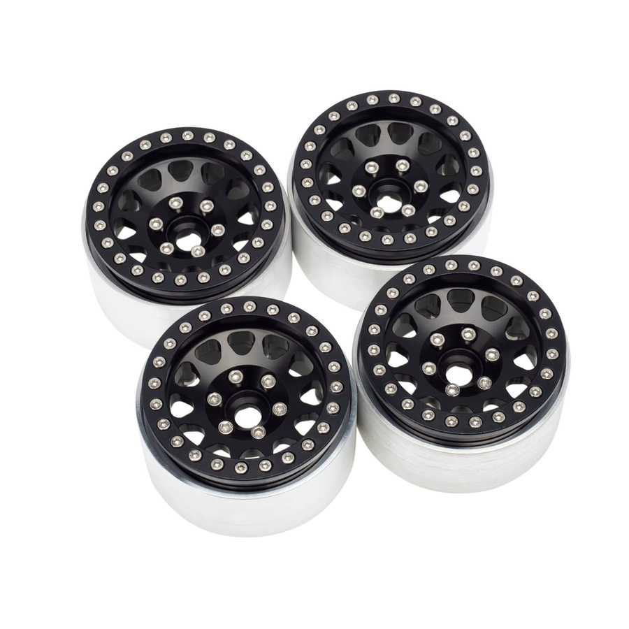 Semalam Beadlock-Felgen, 4-teiliges Set, 1/10, Aluminium-Legierung, Metall - Bild 2