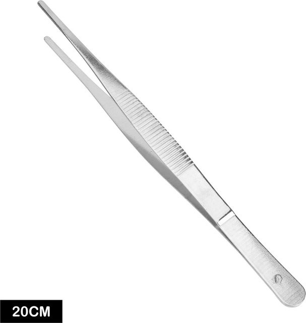 NICEYARD Grillzange aus Edelstahl in Silber für BBQ und Küche, gerade Lebensmittelzange, Länge: 20 cm oder 30 cm - Bild 1