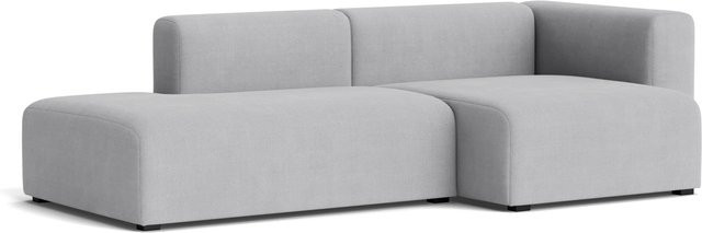 HAY Mags 2,5-Sitzer Sofa Kombination mit Armlehnen, Rechts, Grau, Stoffbezug - Bild 1