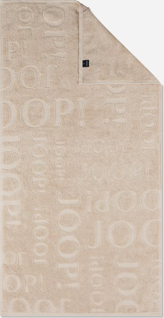Duschtuch JOOP! STUDIO REPEAT aus Baumwolle in Beige, Breite: 80 cm, Länge: 150 cm - Bild 1