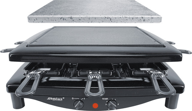 Steba RC 3 Plus Gourmet Raclettegrill in Schwarz - Bild 2