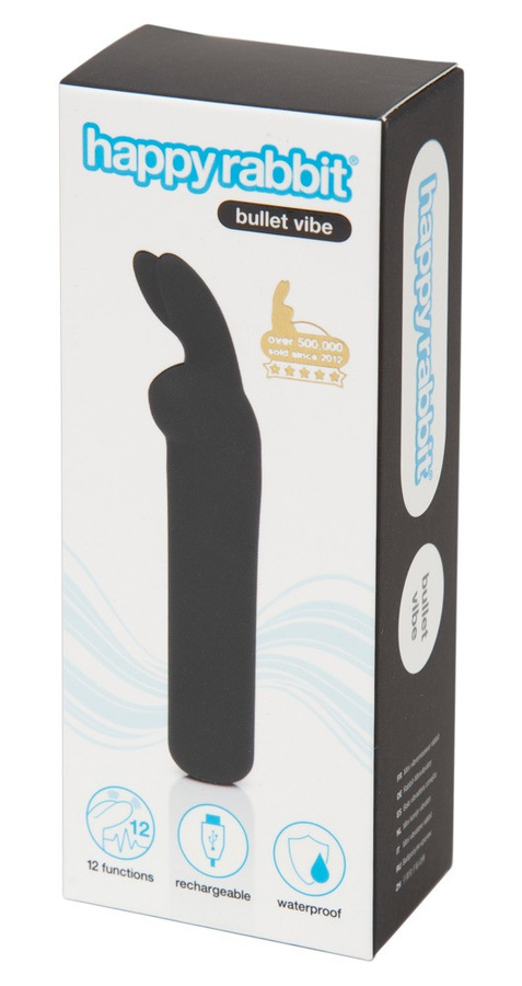 Happy Rabbit Minivibrator Bullet Vibe in Schwarz mit 12 Vibrationsmodi - Bild 5