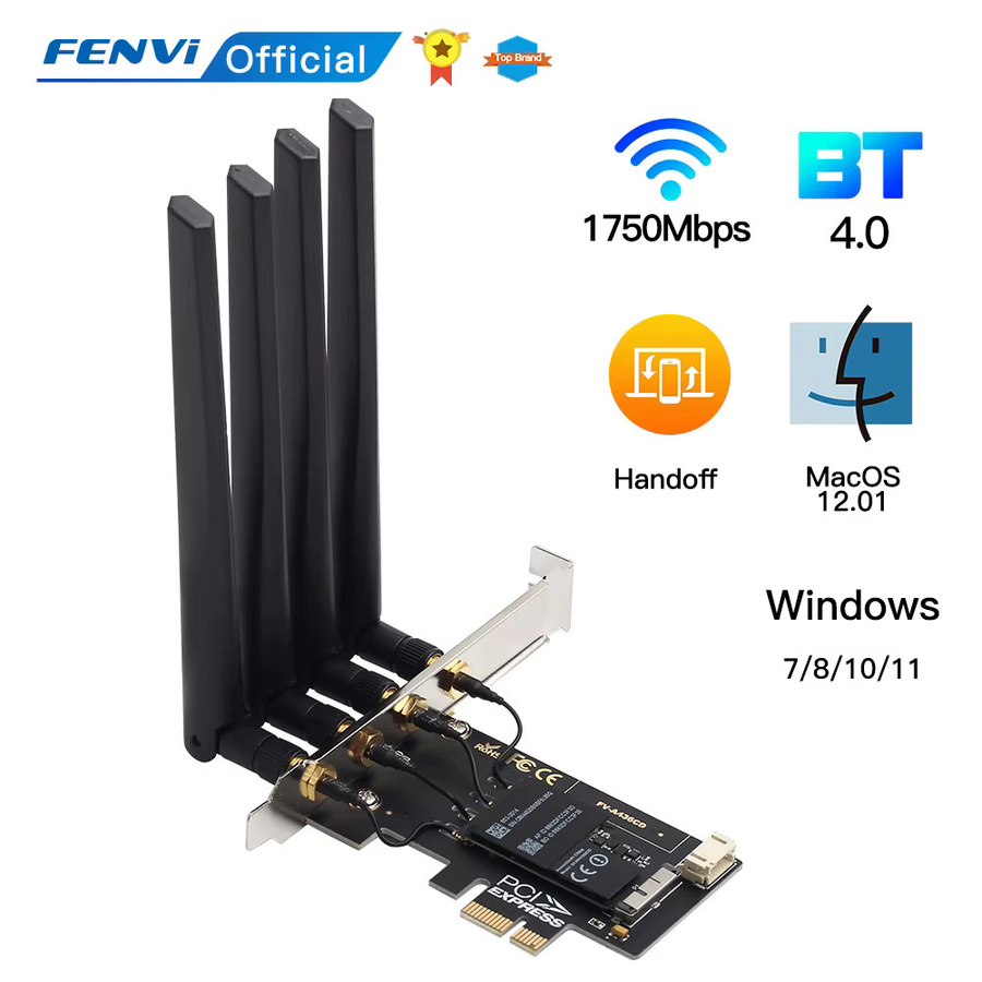 FENVI BCM94360CD PCIe Wireless Netzwerkkarte mit Dual-Band Wi-Fi und Bluetooth 4.0 in Schwarz für macOS Hackintosh und Windows 10 - Bild 3