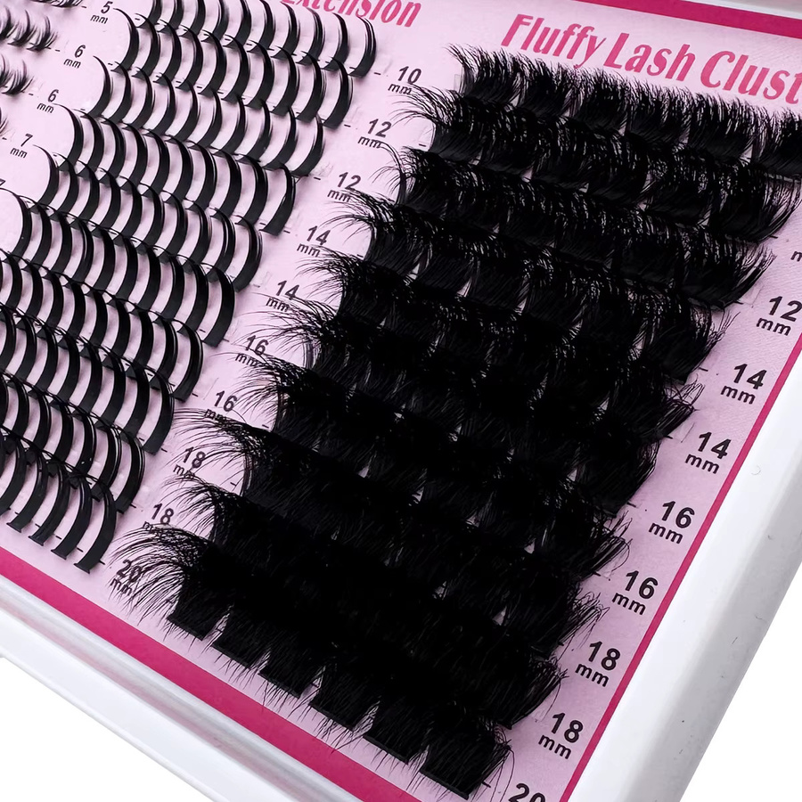 UMIRYAO Wimperncluster 4-in-1, Manga-Stil, 6–20 mm, wiederverwendbar - Bild 6