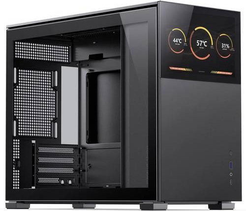 Jonsbo D31 Screen Micro-Tower PC-Gehäuse in Schwarz für Micro-ATX - Bild 1