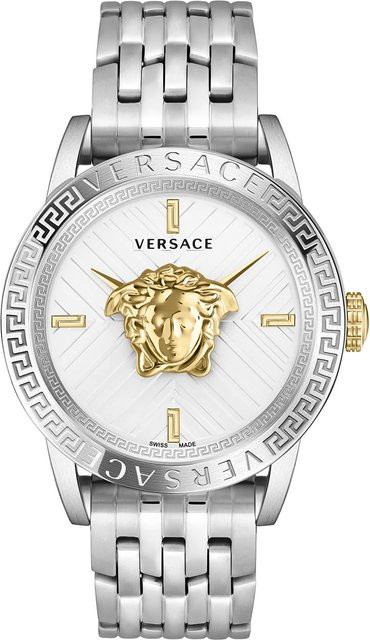 Versace Herrenuhr, Quarz, Edelstahl, Silber, 43 mm, 5 ATM - Bild 1