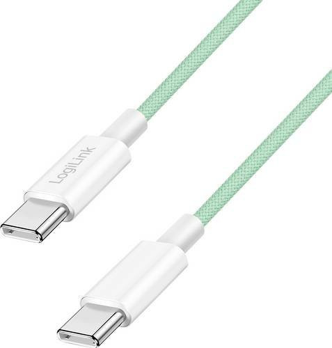 LogiLink USB-C Kabel USB 2.0 in Grün mit 1m Länge CU0347 - Bild 1