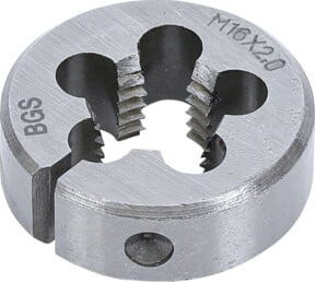 BGS Gewindeschneideisen M16 x 2,0 x 38 mm in Silber - Bild 1