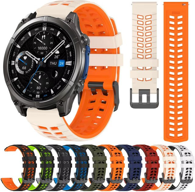 Zeblaze Uhrenarmband Silikon, 22 mm, Unisex, Bunt - Bild 1