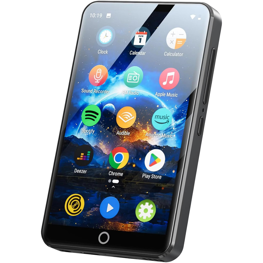 MECHEN MP3-Player mit Bluetooth und WLAN, Android 9.0 Musikplayer mit 4-Zoll-Touchscreen, tragbarer Audio Player in Schwarz oder Grau - Bild 5
