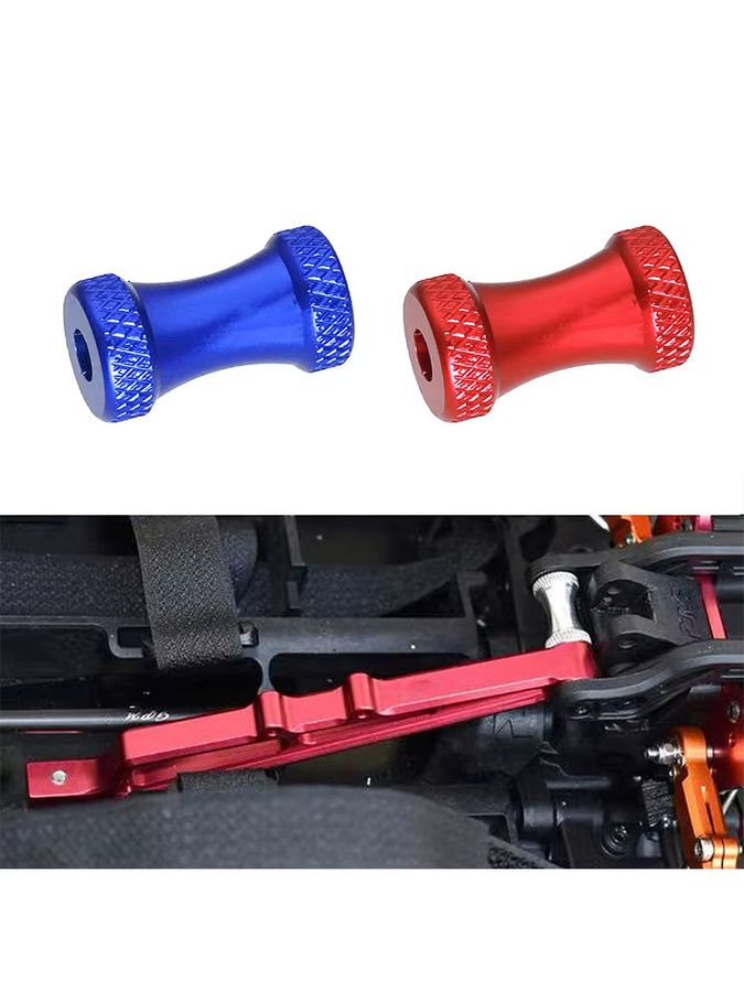 ARRMA Limitless 1/7 Aluminium Rear Chassis Brace Collar Upgrade-Teil, Metall, Rot, Zubehör - Bild 3