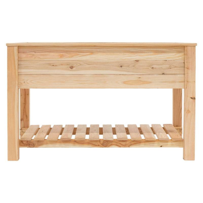 Westmann Stelzenhochbeet aus Holz mit Ablage in Braun, B/T/H: 120 x 65 x 75 cm - Bild 2