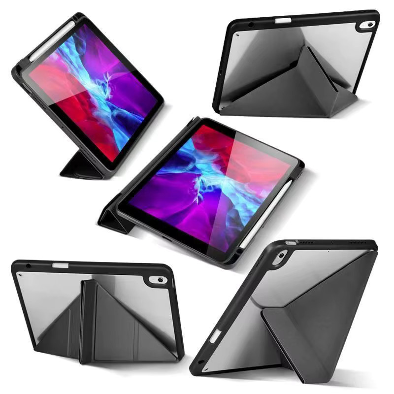 ZNOVAY Tablet-Hülle für iPad 11. Generation 2025 mit Stifthalter und Auto-Wake & Sleep-Funktion, Farbe: Schwarz - Bild 4