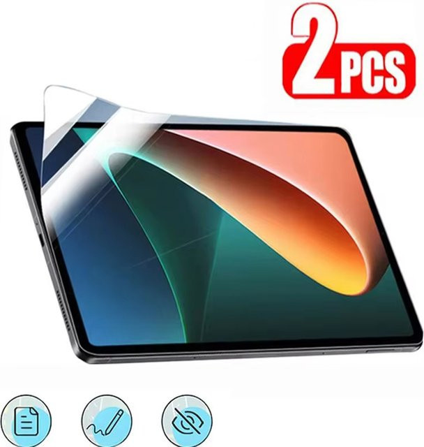 2er-Pack Hydrogel Schutzfolie für Xiaomi Pad Serie, transparente Vollabdeckung, weicher Screen Protector - Bild 1
