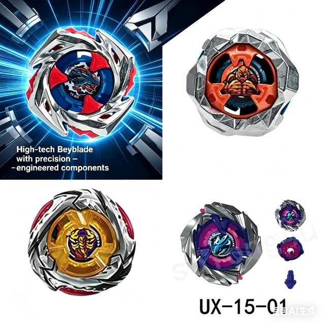 LDCX UX11 Bey Spinning Top Gyro, Metall-Fusion-Kampfspielzeug, multicolour - Bild 1
