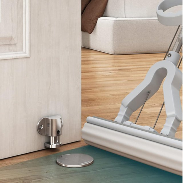 Magnetischer Türstopper TFAAI aus Zinklegierung in Silber, stanzfreier Antikollisions-Türhalter - Bild 1