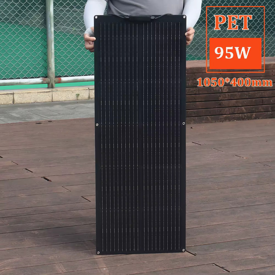 Flexibles xinpuguang Solarpanel 12V mit ETFE PET Technologie für Camper und RV, schwarzes Photovoltaikpanel als Batterieladegerät - Bild 2