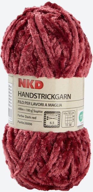 NKD Handstrickgarn SOPHIE in Rot, 80 m - Bild 1