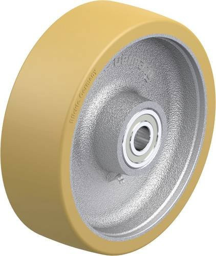 Blickle Schwerlast-Rad GVU 252/25K in Silber und Gelb mit einem Durchmesser von 250 mm und einer Tragfähigkeit von 1800 kg - Bild 1