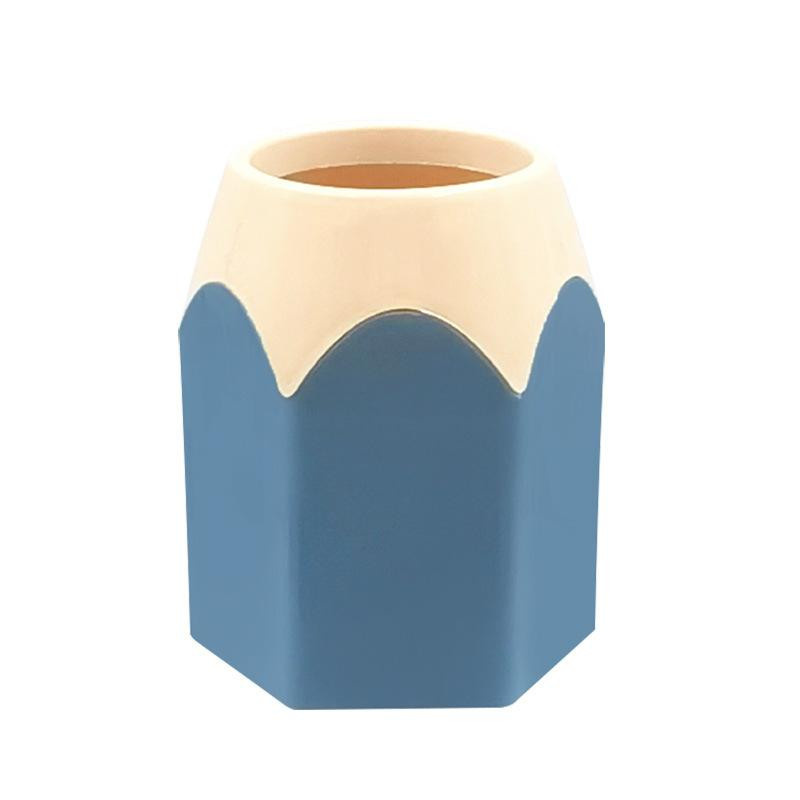 Everyday Home Sechseckiger Stiftehalter aus Kunststoff in Nordic Yellow - Bild 3