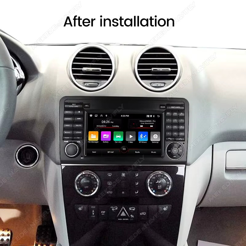 NAVIFANS Android 15 Auto-Autoradio für Mercedes Benz M-Klasse ML W164 X164 ML350 ML300 GL500 ML320 ML280 GL350 GL450 Multimedia-Stereoanlage mit RDS in Schwarz - Bild 2