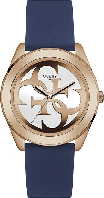 Guess Damenuhr, Quarz, Edelstahl, Silber, Roségold, Silikon, 39 mm - Bild 1