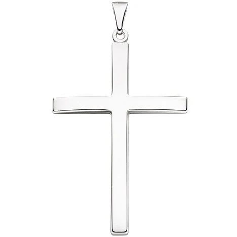 Colfem Anhänger Kreuz, schmal, 925 Silber, Unisex - Bild 1