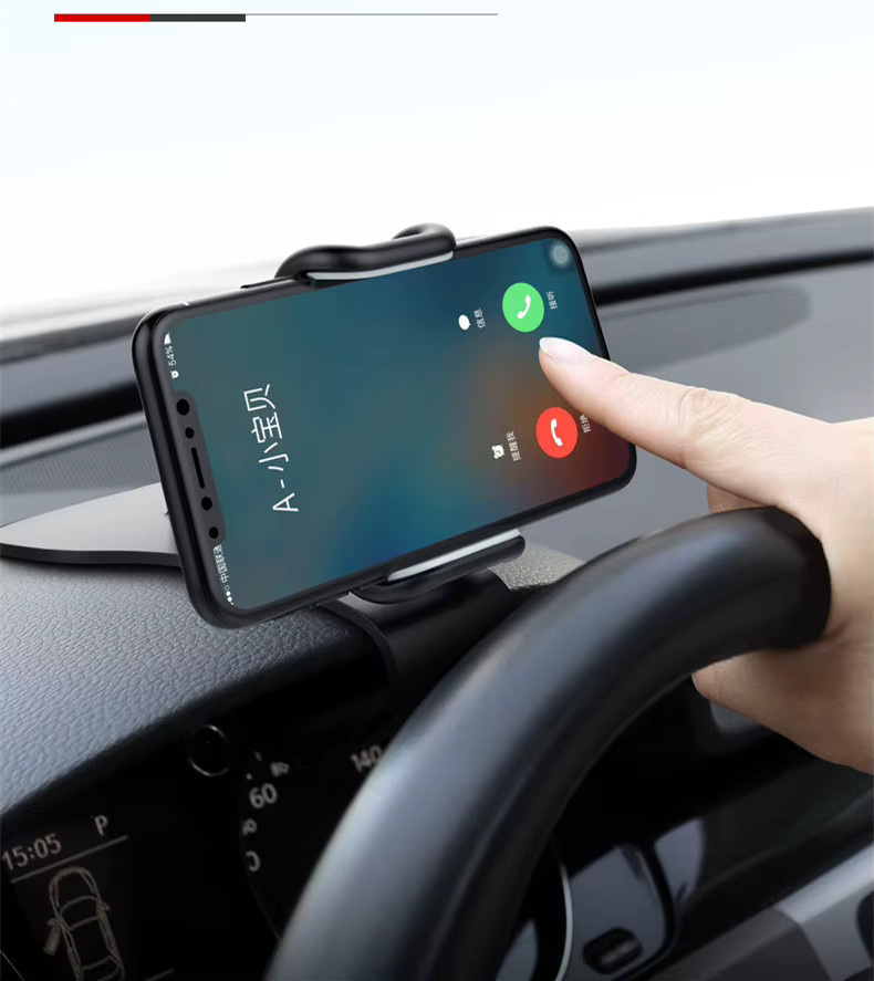 EOENKK Multifunktionaler universeller Auto-Handyhalter für das Armaturenbrett in Schwarz mit GPS-Navigationshalterung - Bild 3