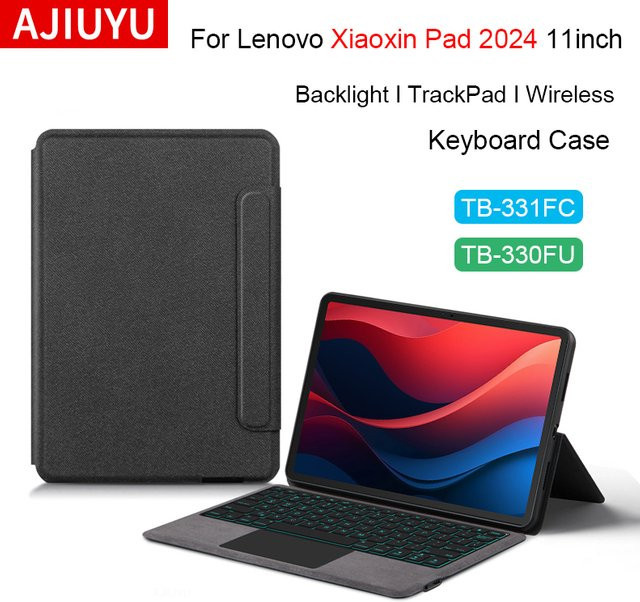 Ajiuyu Magische Hintergrundbeleuchtete Tastatur Hülle für Lenovo Tab M11 Xiaoxin Pad 11 Zoll tb331fc mit Spanisch Arabisch Portugiesisch und Koreanisch Layout - Bild 1