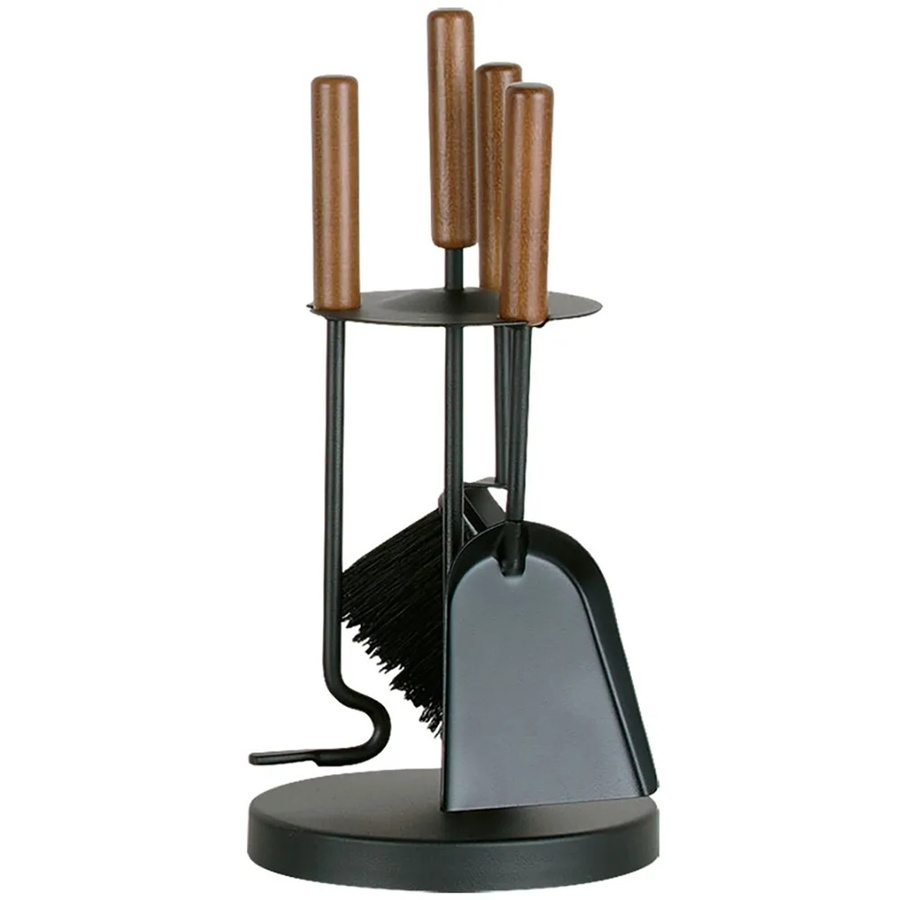 Firefix Kaminbesteck aus Stahl in Schwarz, 4-teilig, Durchmesser: 18,5 cm, Höhe: 42 cm - Bild 2