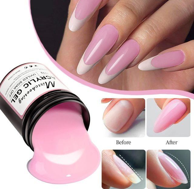 Misscheering Nail Extension Gel, Nude White, Glänzend - Bild 1